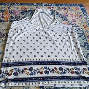 Boho print tank